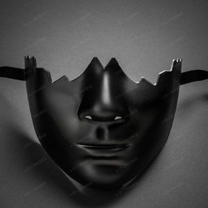 Unpainted Lower Half Face Costume Masks Masquerade